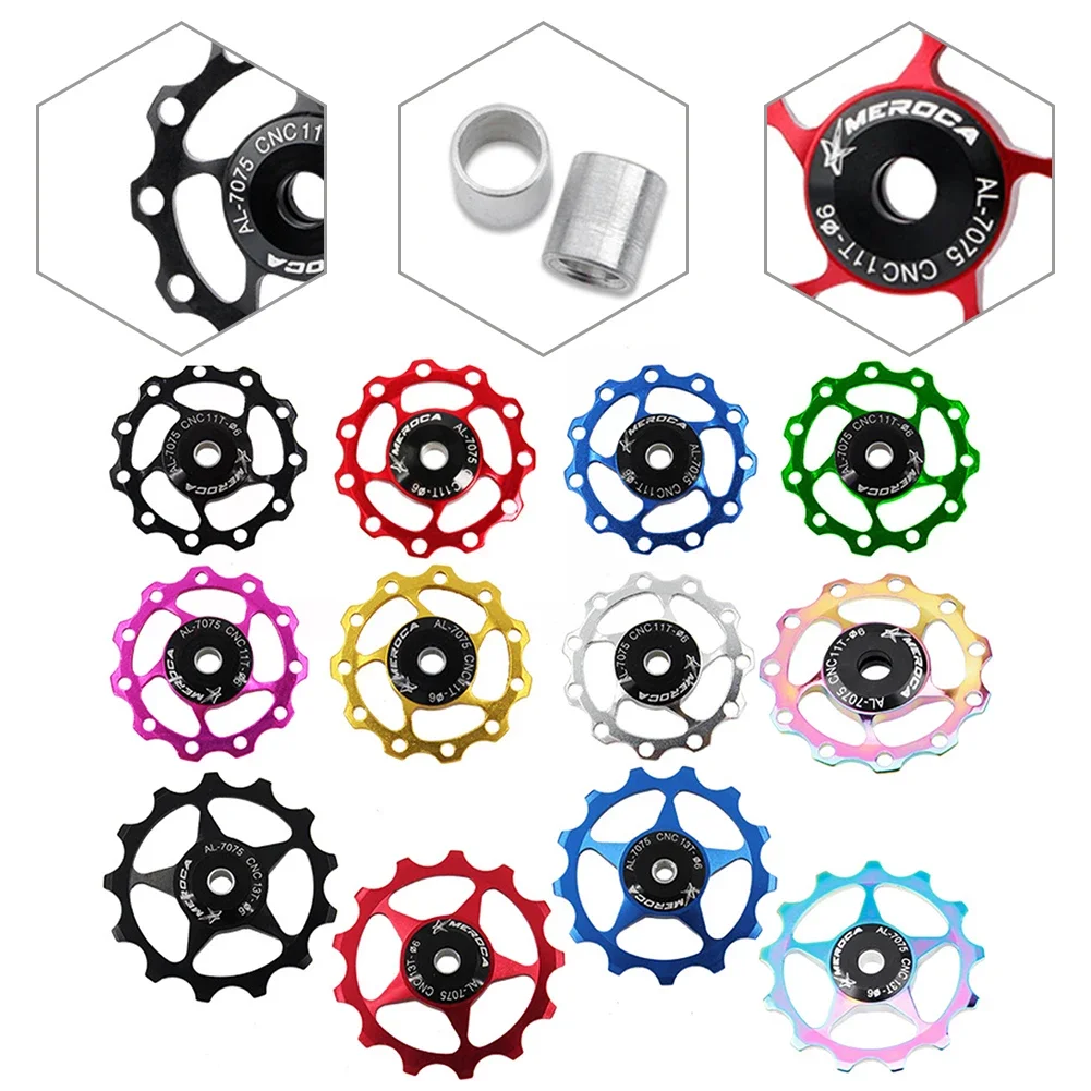 11-13T Wheel MTB Ceramic Bearing Jockeyy Pulley Road Bike Bicycle Rear Derailleur Guide Wheel With 4/5/6mm Shaft Bicycle Parts