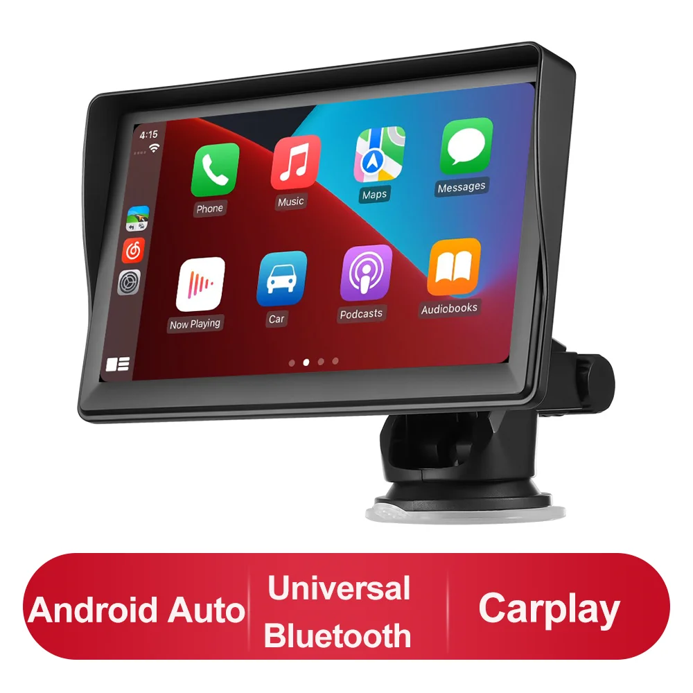 Autoradio 7-inch Carplay Android Auto Autoradio Draagbare universele touchscreen Auto Multimedia Videospeler met Bluetooth AUX
