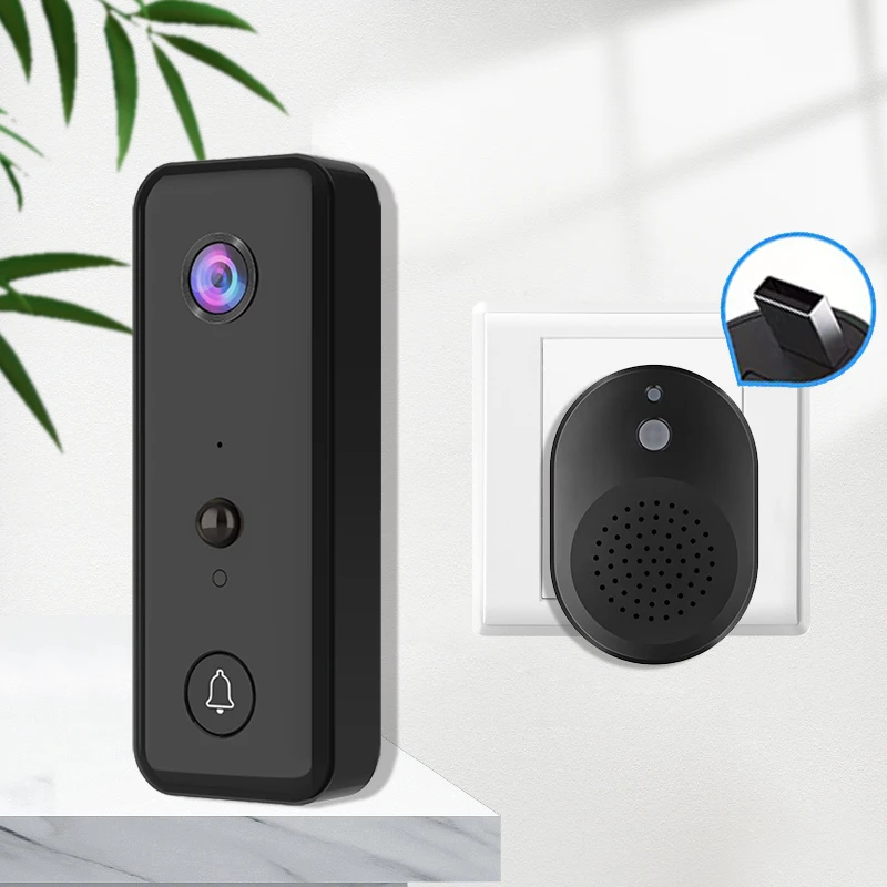 720P Battery Power Wireless WIFI IP Doorbell Visual Door Phone Intercom Peephole Viewer Door Camera With Indoor Chime