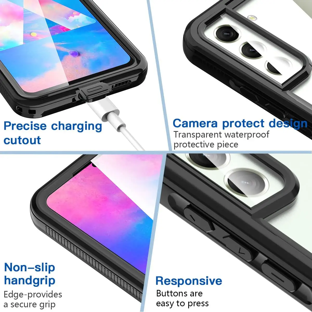 Professional IP68 Waterproof Case for Samsung Galaxy S21 S22 Plus Note 20 Ultra 5G Dustproof and Shockproof Underwater Case