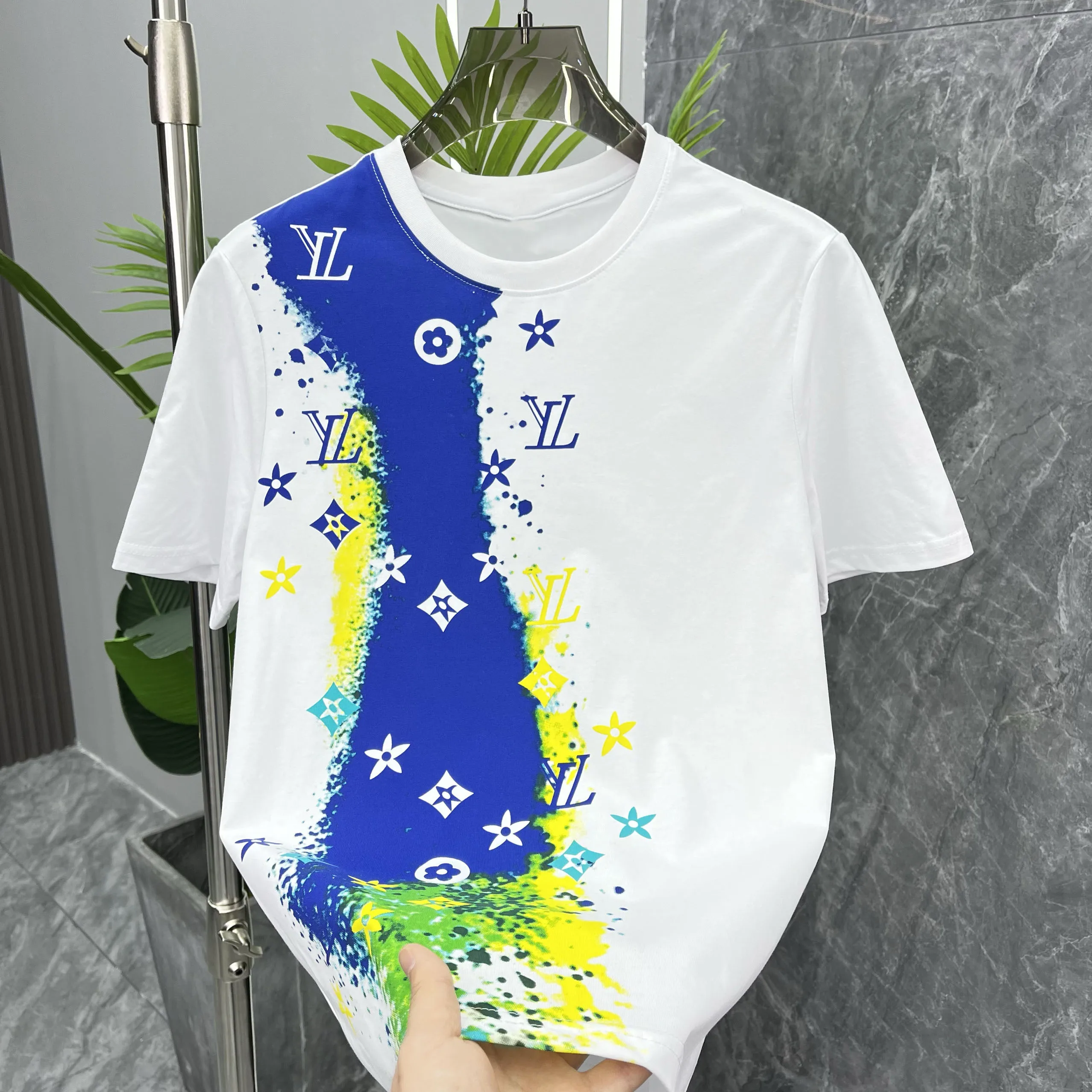 24/25 Summer Luxury 3D Full Print Round Neck Short Sleeve Men Women Kids Casual Loose T-shirt Comfortable and Breathable