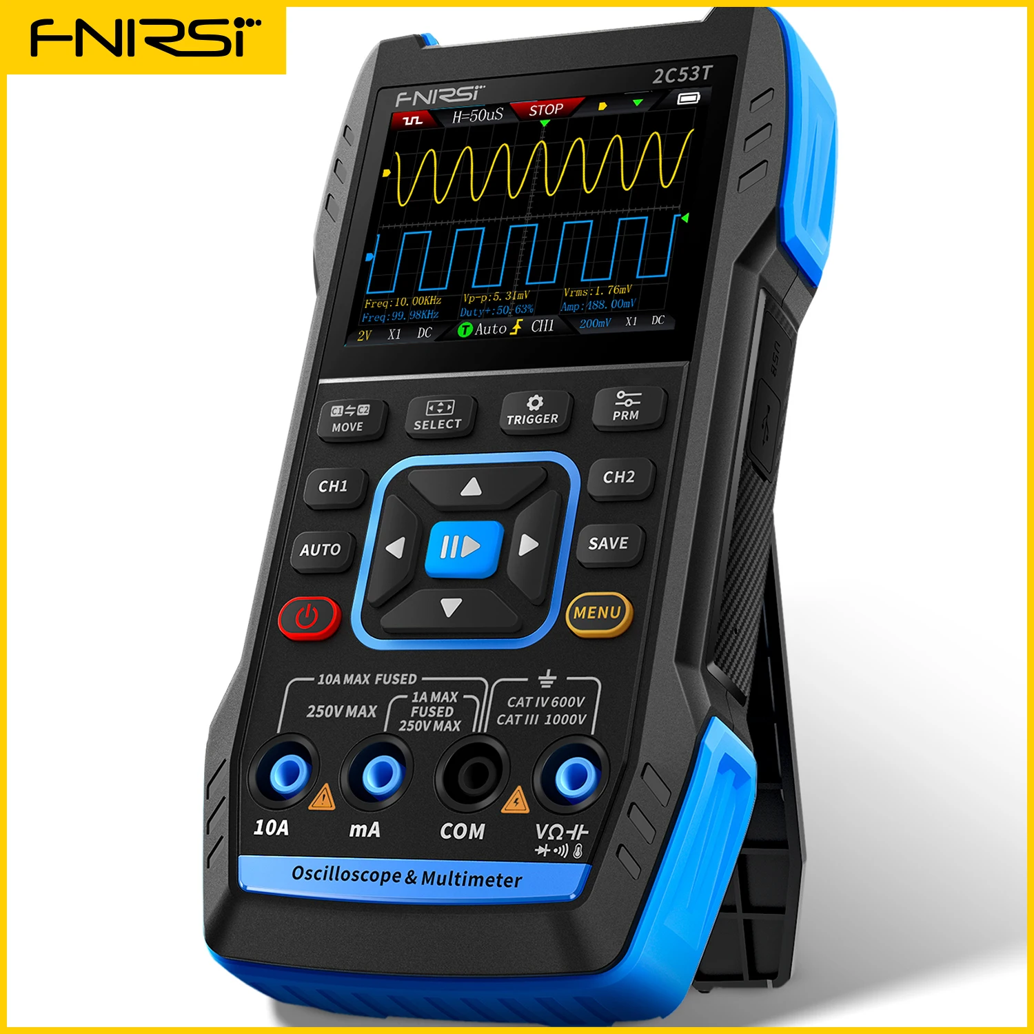 

FNIRSI 2C23T 2C53T Handheld Electronic Measurement Tools