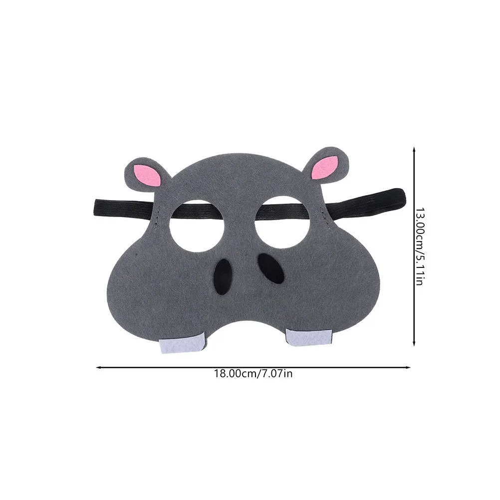 5Pcs Cartoon Animal Masks Kids Non-Woven Fabric Party Cosplay Mask Animal Dress Up Halloween Party Mask Cosplay Mask,