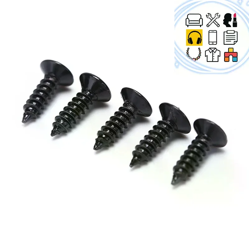 25pcs Electric Guitar Screw for Back Plate Mount DIY Luthier Tool 3mm