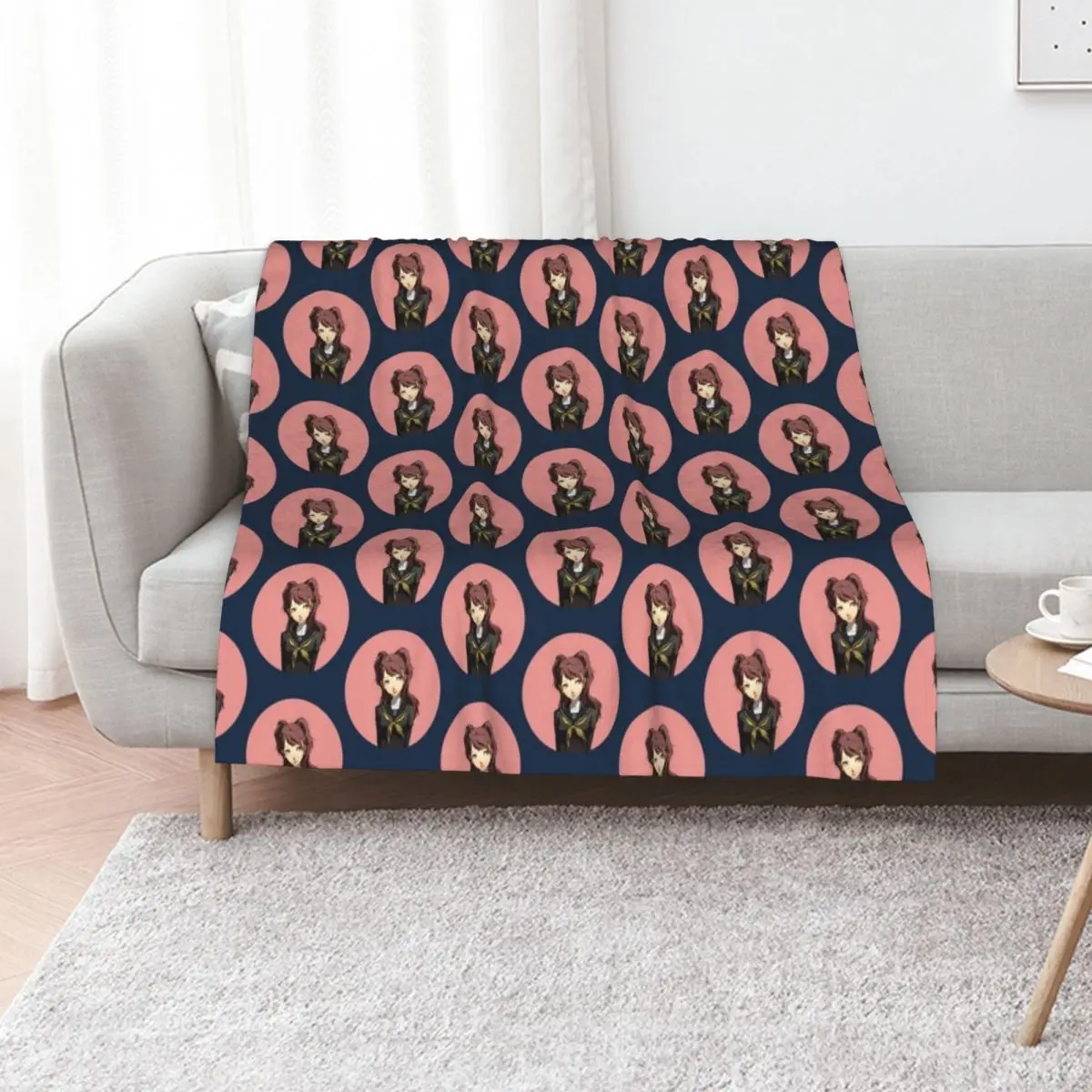 Rise Kujikawa Portrait Throw Blanket Plush Furry wednesday Hair Nap Luxury Throw Blankets