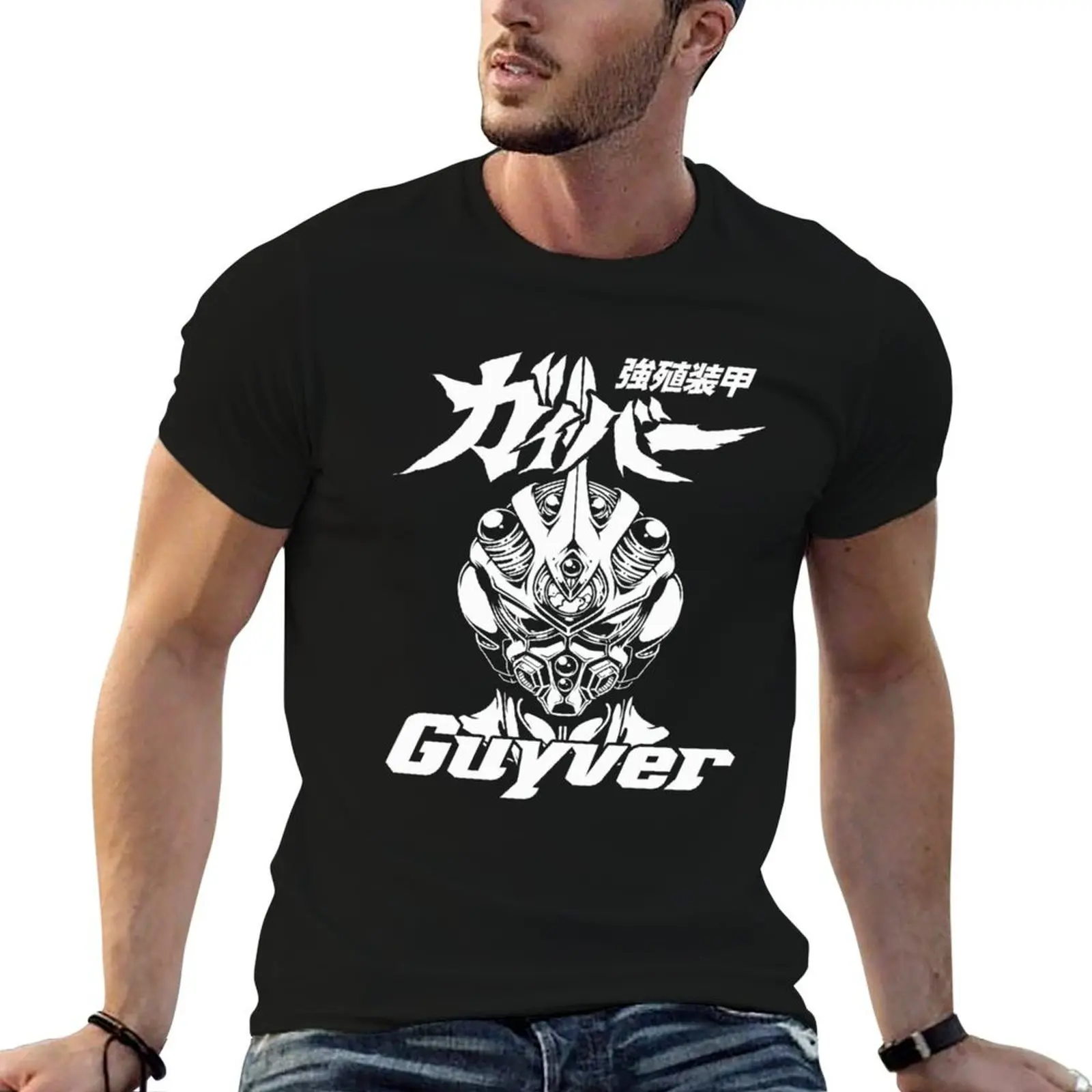 for t T-Shirt shirt man man anime Guyver graphic graphic tshirt t shirts Armor Booster Bio