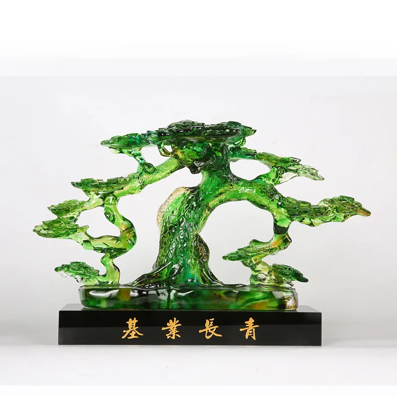Traditional glass foundation, evergreen welcoming pine, money tree  , company opening, handicrafts,  , housewarming gifts