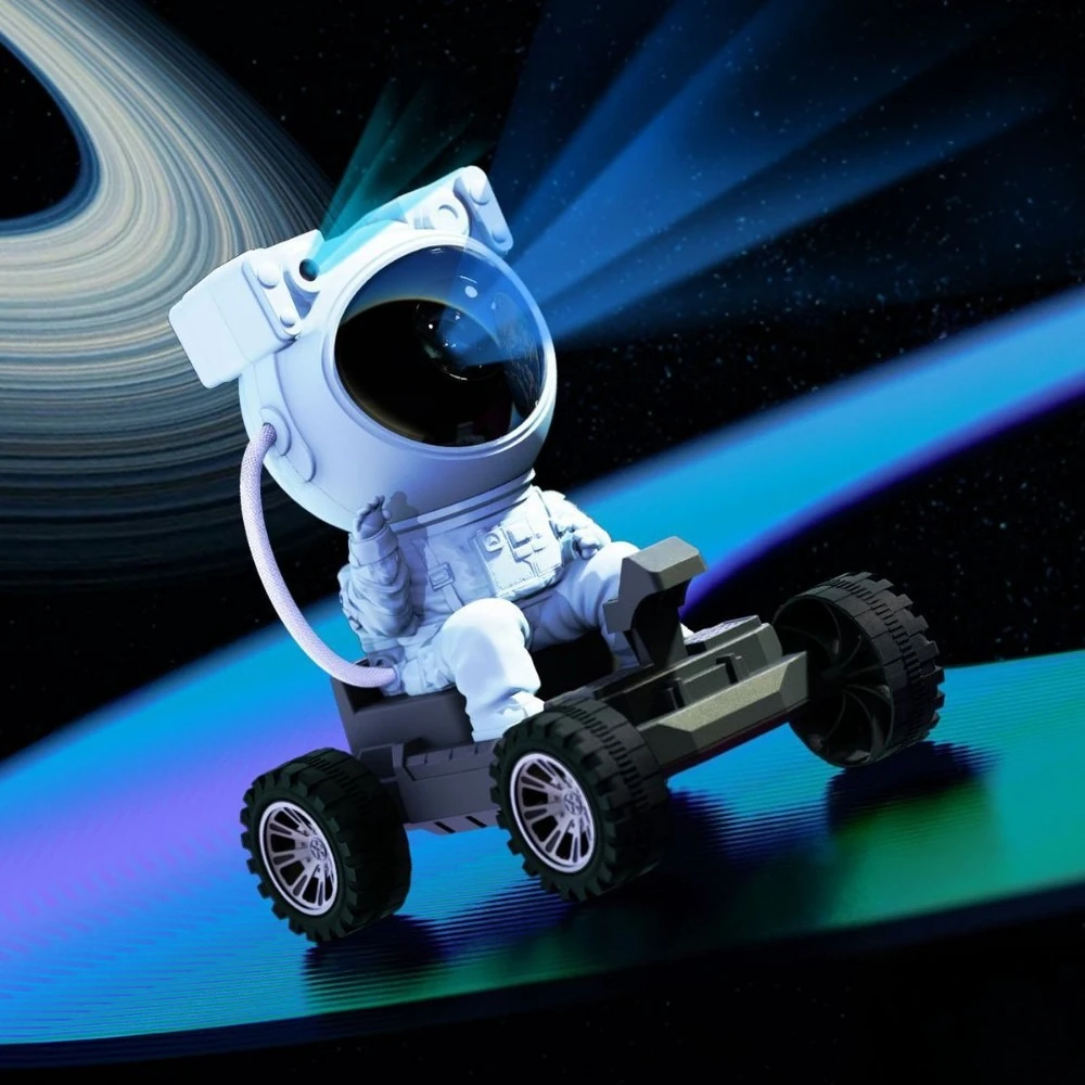 جديد القمر روفر السماء المرصعة بالنجوم ضوء الإسقاط رائد الفضاء بجانب السرير ضوء الليل الحلي الراقية أفضل هدية للأطفال