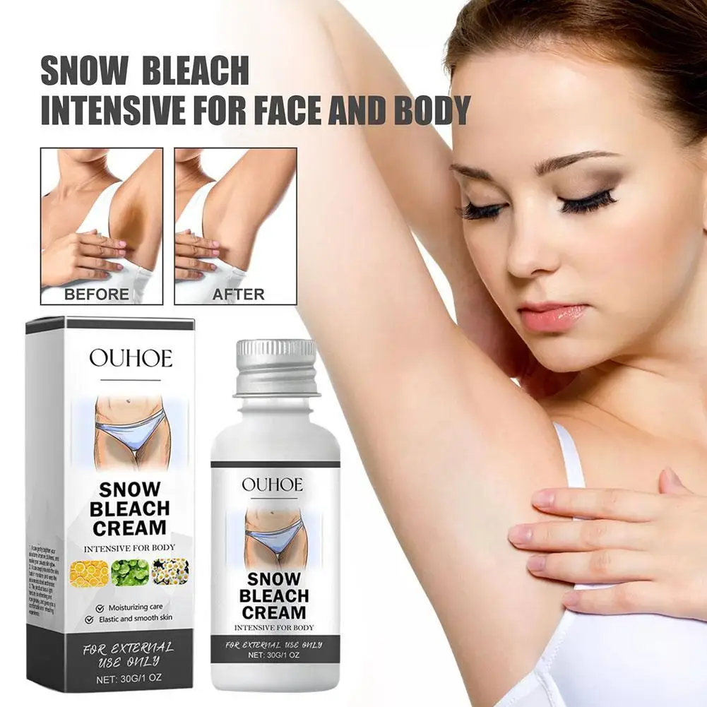 30ML Body Whitening Bleaching Cream Moisturizing Brightening Care Armpit Elbow Knee Joint Intimate Areas Whitening Cream