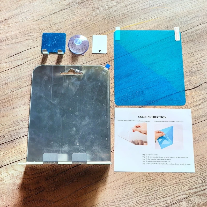 Gương tắm không sương mù có giá đỡ dao cạo, Gương cạo râu chống sương mù để tặng quà tắm