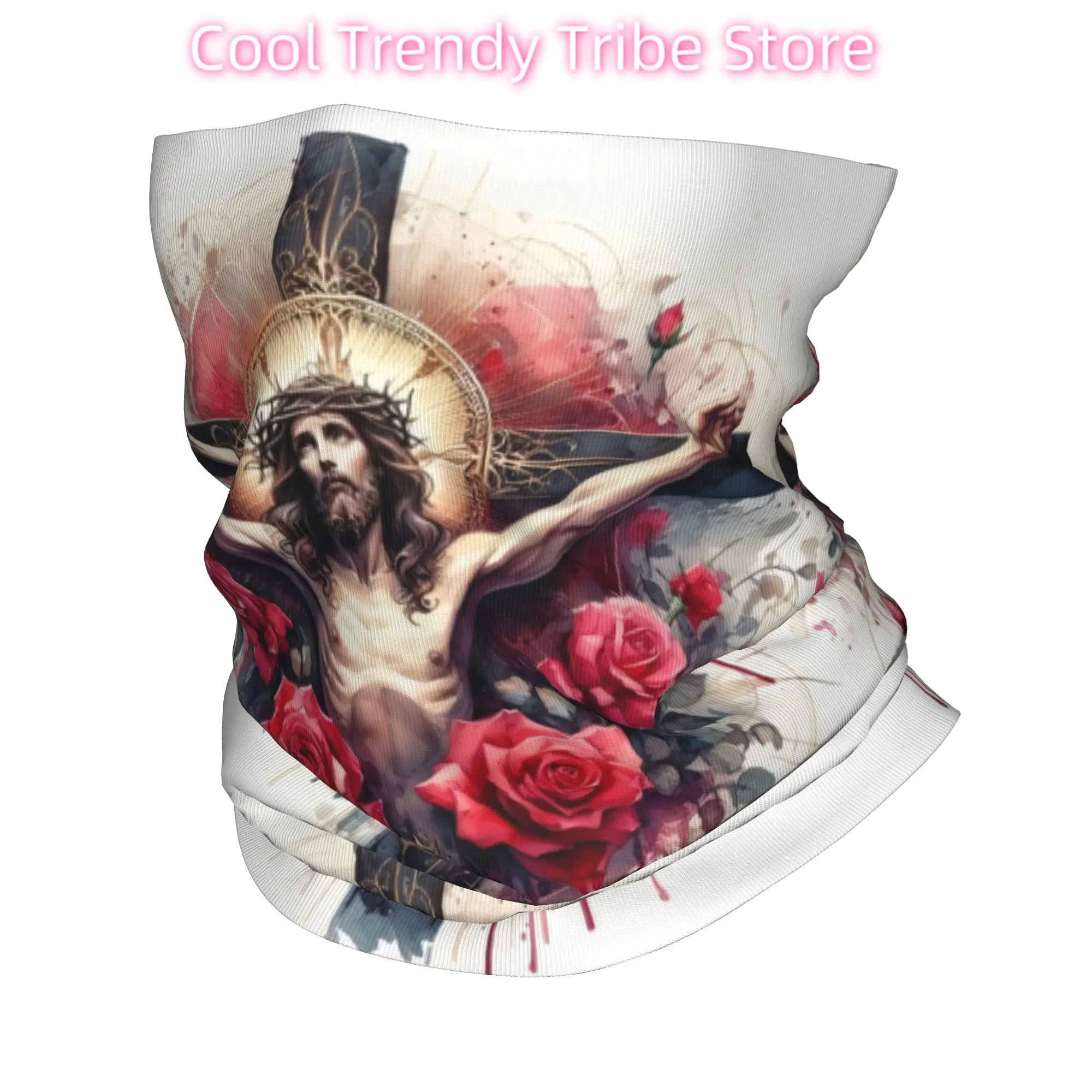 

Изготовленные на заказ католические Иисус Христианская вера, гетры на шею для мужчин и женщин, защита от ультрафиолета, зимний шарф-бандана для пеших прогулок