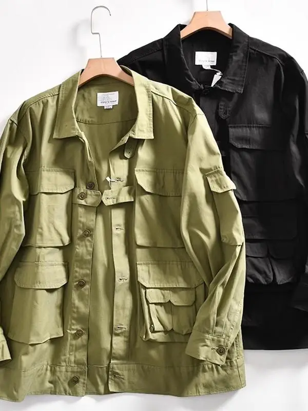 

Новая мужская тактическая куртка M65: повседневная рабочая одежда с множеством карманов, осенняя модная верхняя одежда свободного кроя с длинными рукавами