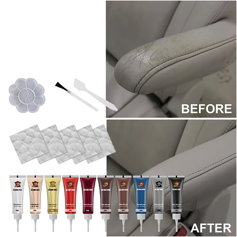 20ml leather repair gel car seat home leather complementary repair color repair refurbished cream cream leather cleaner