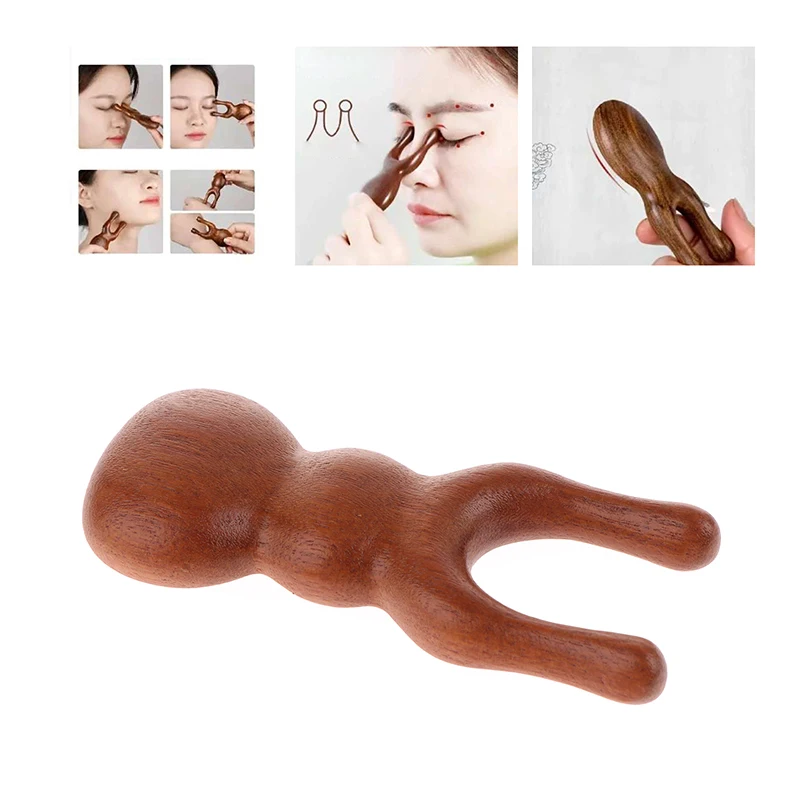 Portable Massage Comb Relieve Fatigue Sandalwood Meridian Comb Promote Blood Circulation Relieve Rhinitis Nose Massager Unisex