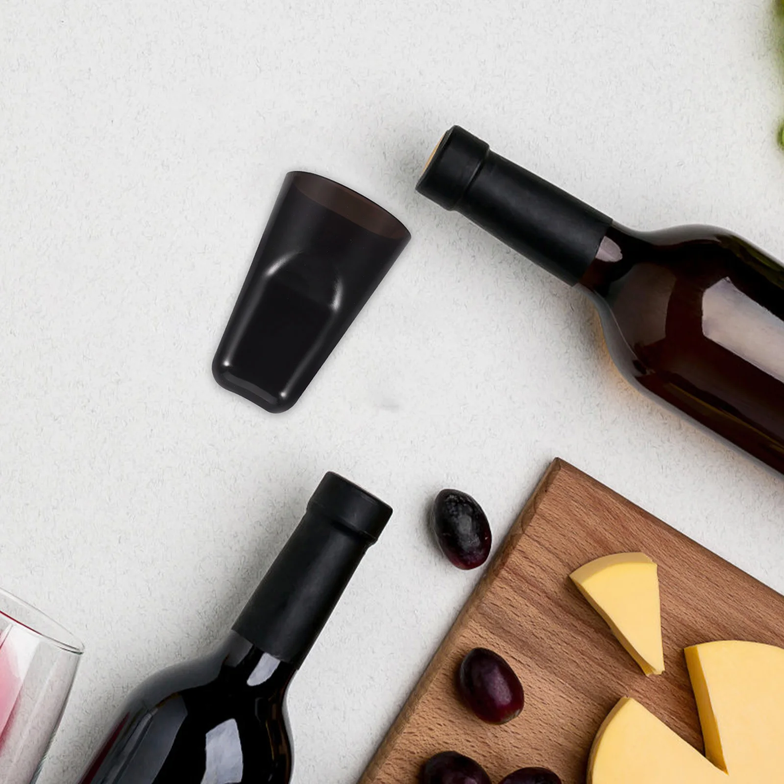 

6Pcs Pourer Cover Lid for Wine Bottles Leakproof Spout Cap Protection Freshness Keeper Decorative Bottle Seal Craft Cap Set