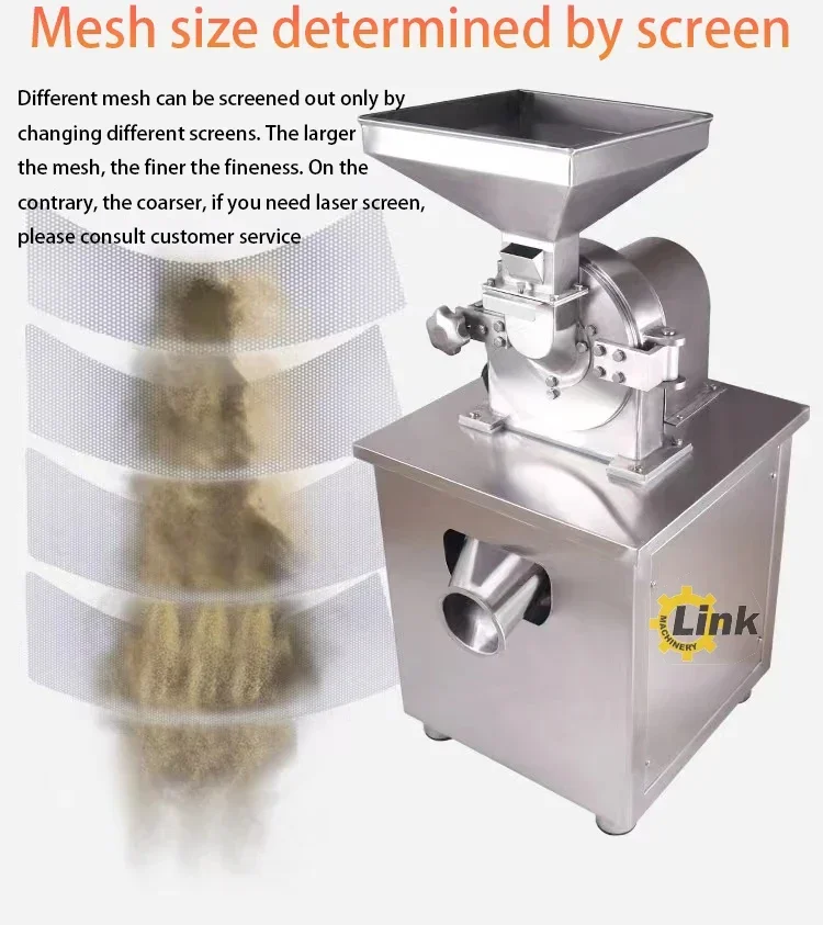 Universal Factory Price Full Automatic Coconut Powder Cinnamon Nutmeg Spice Powder Cocoa Bean Grinding Machine