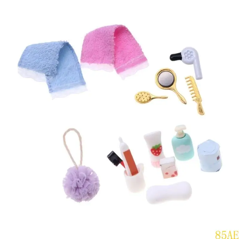 

85AE Miniature Dollhouses Bathroom Decorations Accessories Dollhouses Model Toy Gifts
