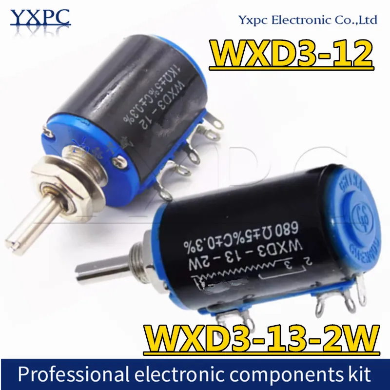 1PCS WXD3 WXD3-12 1W 1K 2K2 3K3 4K7 10K Ohm 100R 220R 470R 2.2K 3.3K 4.7K 22K 33K 47K 100K WXD3-13-2W Wirewound Potentiometer