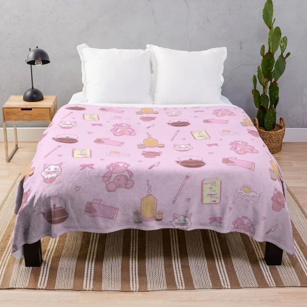 Doki Props Pattern! Throw Blanket Retros bed plaid Summer Luxury Brand Blankets