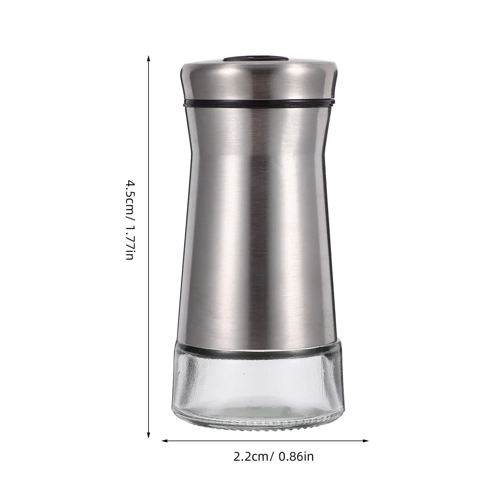 2Pcs Salt and Pepper Shaker Portable Condiment Bottle Lightweight Leakproof Seasoning Dispenser for Kitchen Camping Travel Home view 6