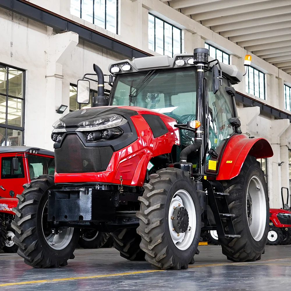 Factory Directly Supply Euro Five Engine 80HP 90HP 100HP 120HP 130HP 4WD Agricultural Machinery Farm Tractor