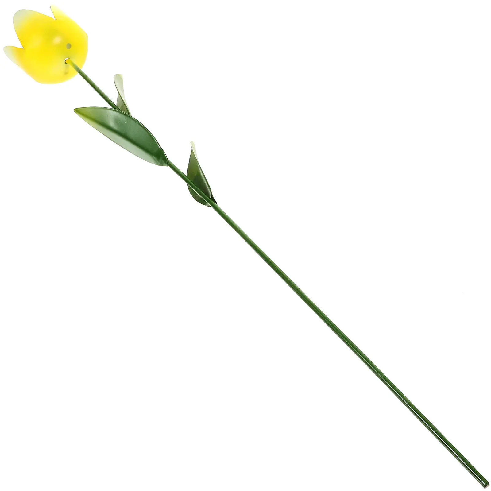 Metal Tulip Garden Decoration Stake Outdoor Yard Flower Decor Iron Metal Flower Decorative Garden Stakes Spring Patio Lawn Art