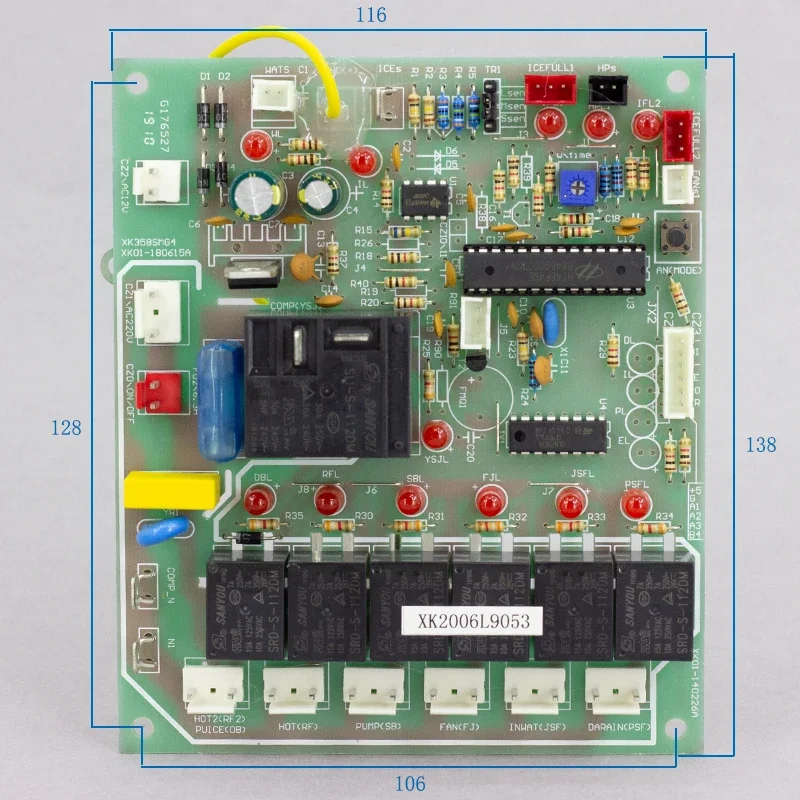 

2025Good quality Double ice tray ice maker control board Accesorios para maquinas de hacer hielo