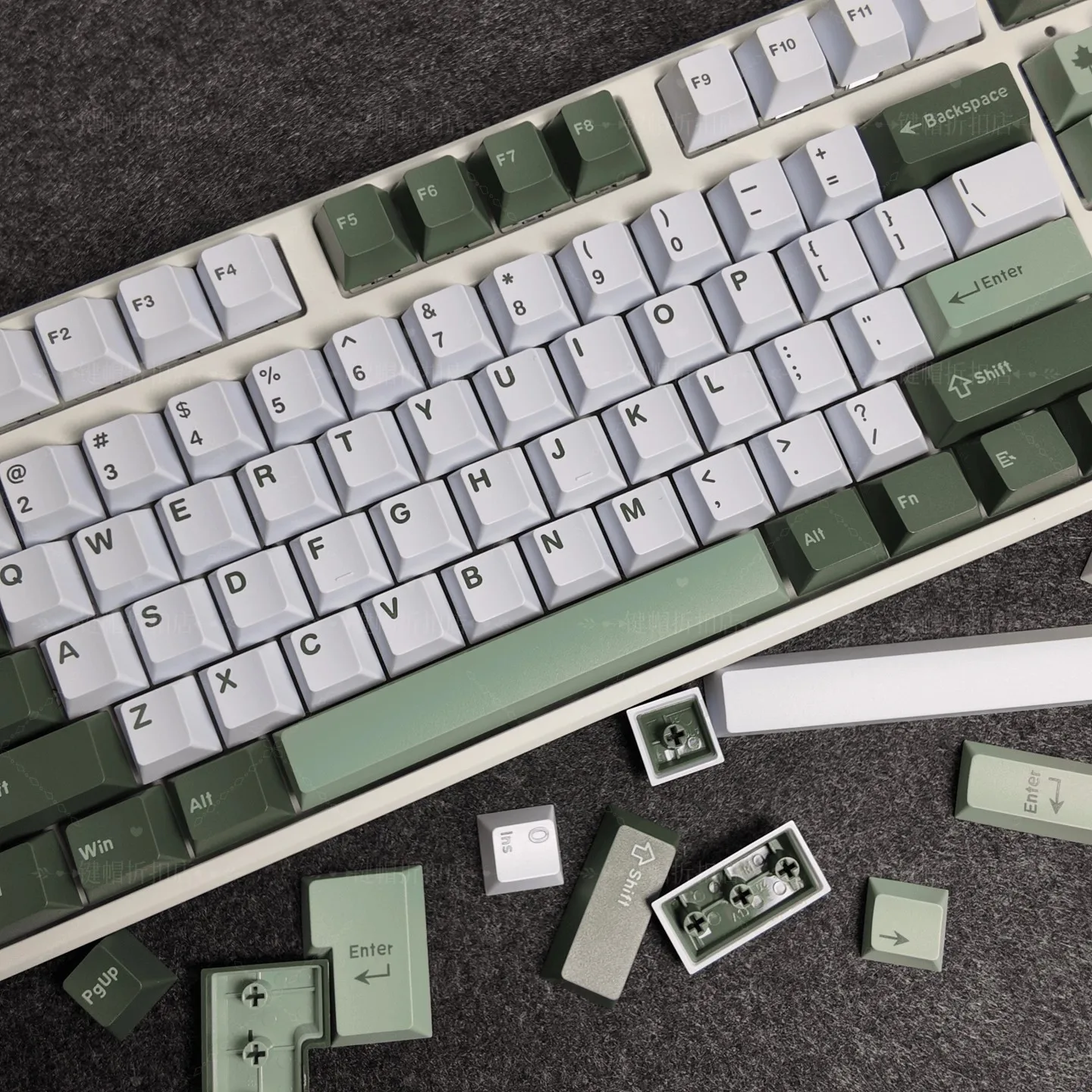 

163 Keys Retro GMK Botanical PBT Keycap ISO Double Shot Cherry Profile Key Caps For MX Switches Gaming Mechanical Keyboard