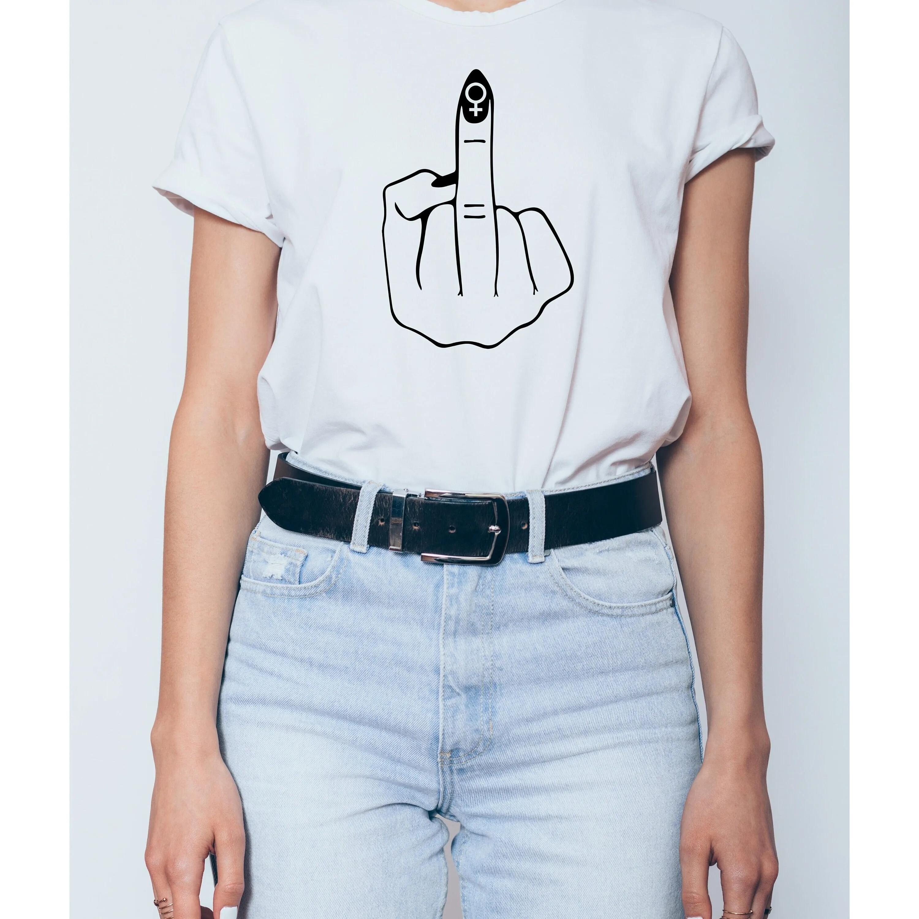 

Feminist Af T Shirt Middle Finger Empowered Women Reproductive Rights Pro Choice Protest Activist