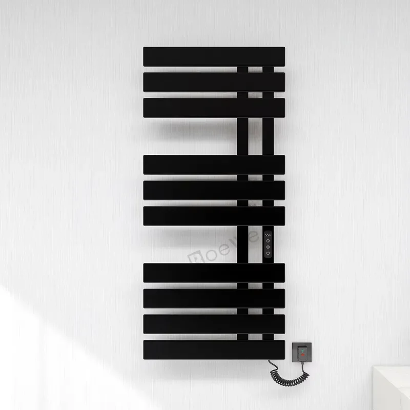 Electric Towel Warmer Rack Steel Bathroom Heating Rail Modern Home Accessory Dryer for Bath Room Wall Mounted Heater Bar