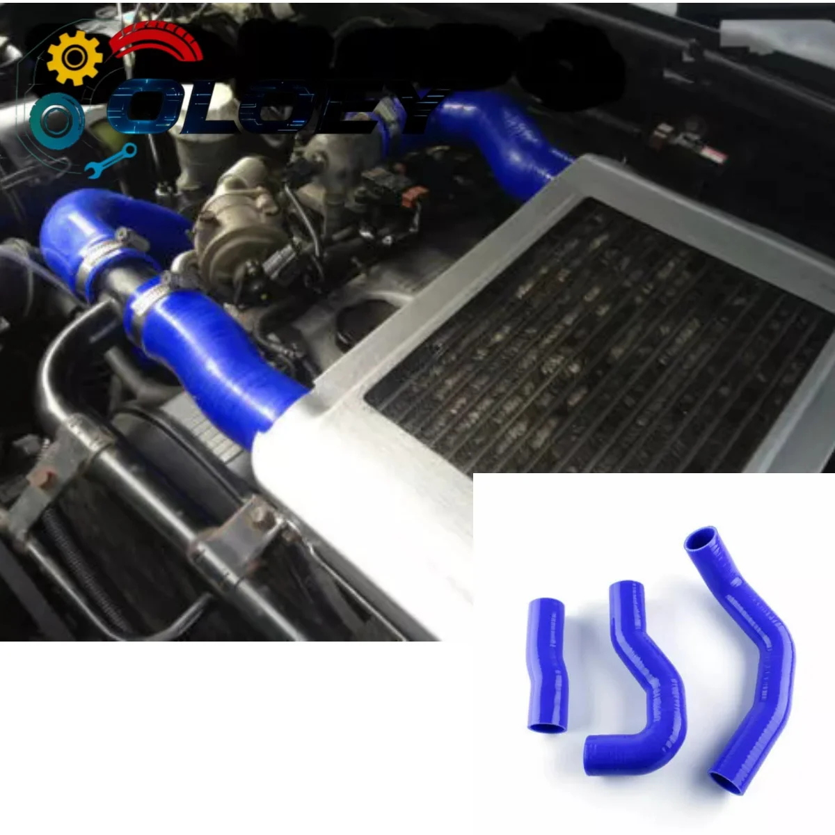 Silicone Intercooler Turbo Hose For 2001-2007 Mitsubishi L200 Triton/Pajero Montero 2.5TD 4WD