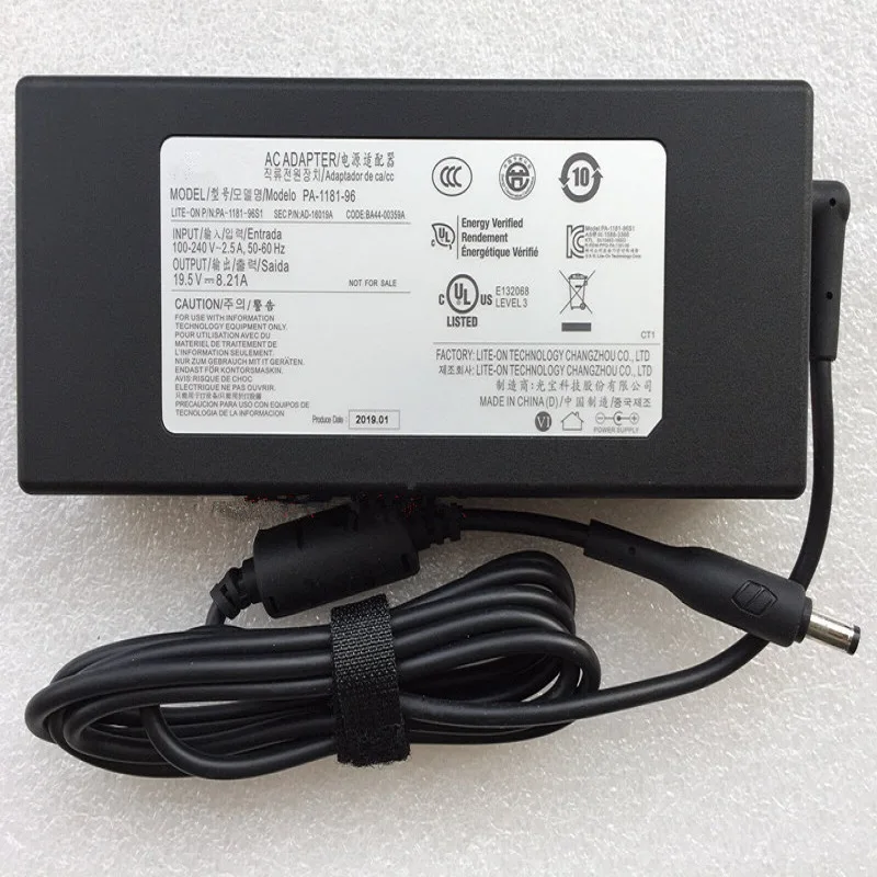 Genuine PA-1181-96 19.5V 8.21A AC Adapter Power Charger for Samsung NP850XBC NP850XBC-X01 PA-1181-96S1 AD-18019A BA44-00359A