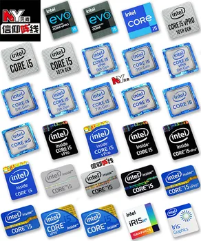 Oryginalny Core i5 1 2 3 4 5 6 7 8 9 10. generacji Laptop Desktop Label CPU Sticker