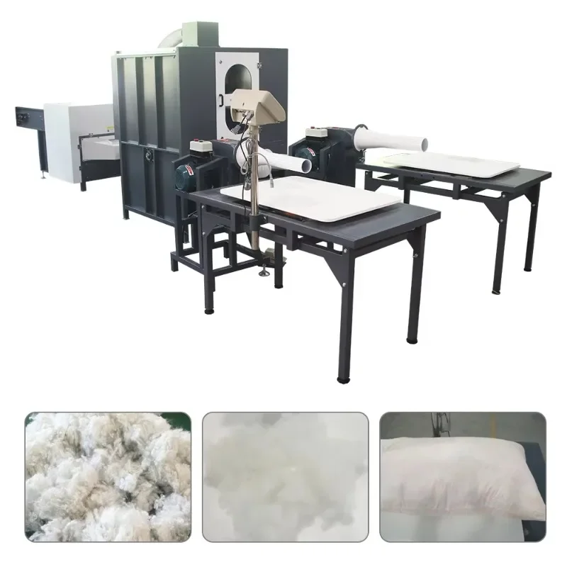 Home Textile Wool Cotton Carding Machine with Open Feeding Mixing Filling Line Featuring Core Motor Component