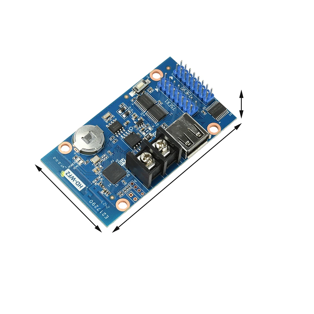 DC 4.2-5.5V HD-WF2 ワイヤレス LED コントローラー P4 P5 RGB パネル用屋内カラフルなドアディスプレイ電子キット