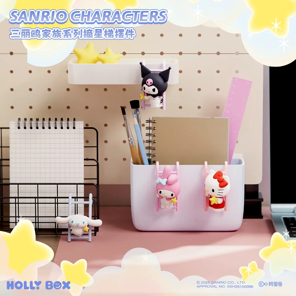 Ready Stock Authentic Sanrio Characters Star Ladder Figurines Kuromi Cinnamoroll Hellokitty My Melody Desktop Decor view 4