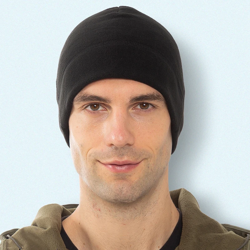 New Unisex Two-Tone Winter Hats Add Fur Lined Men And Women Fashion Warm Beanie Cap Casual Winter Knitted Hats