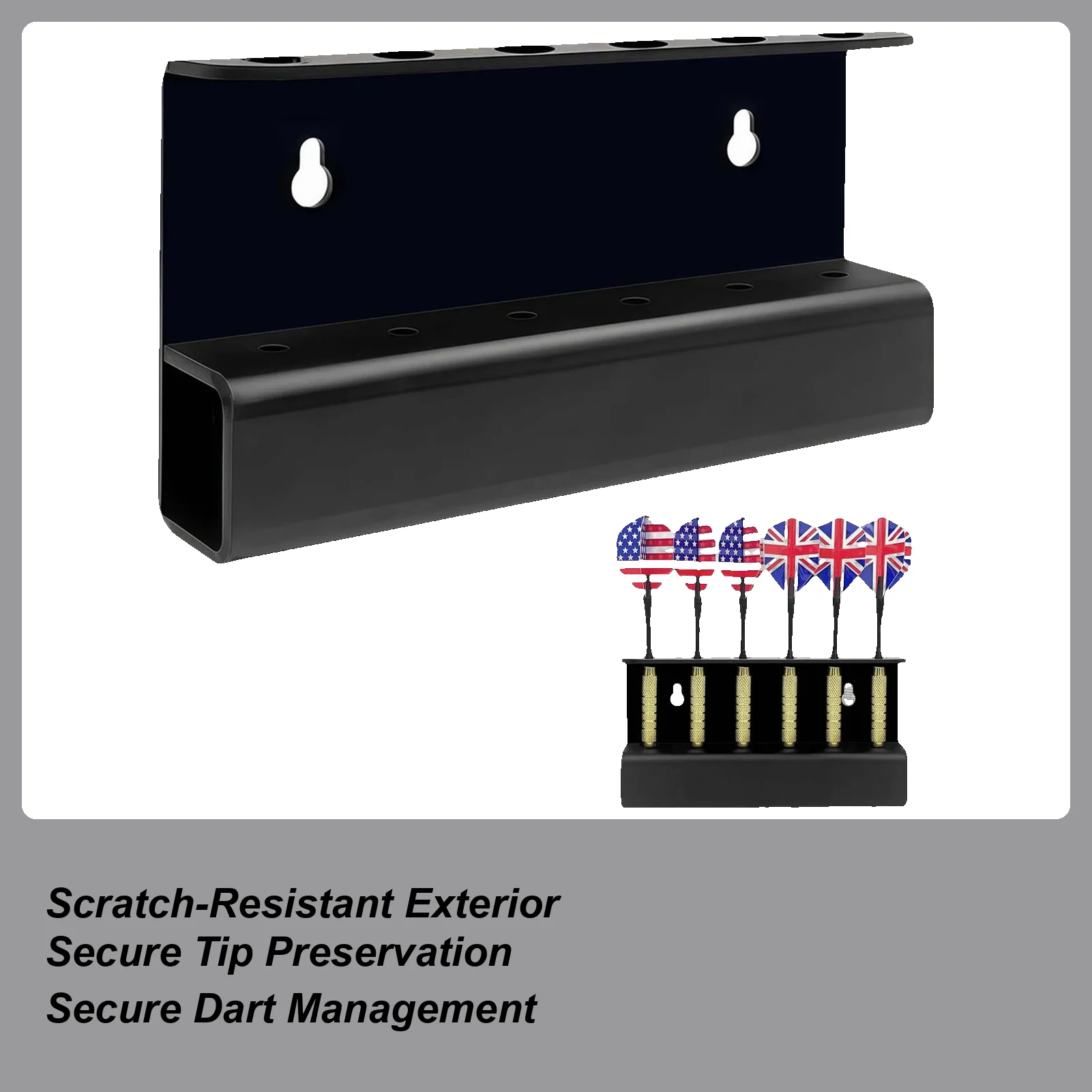 

Wall Mount Dartboard Training Dart Rack Dart Holder Acrylic Multi-Capacity Storage Organizer For Indoor Outdoor Game Rooms