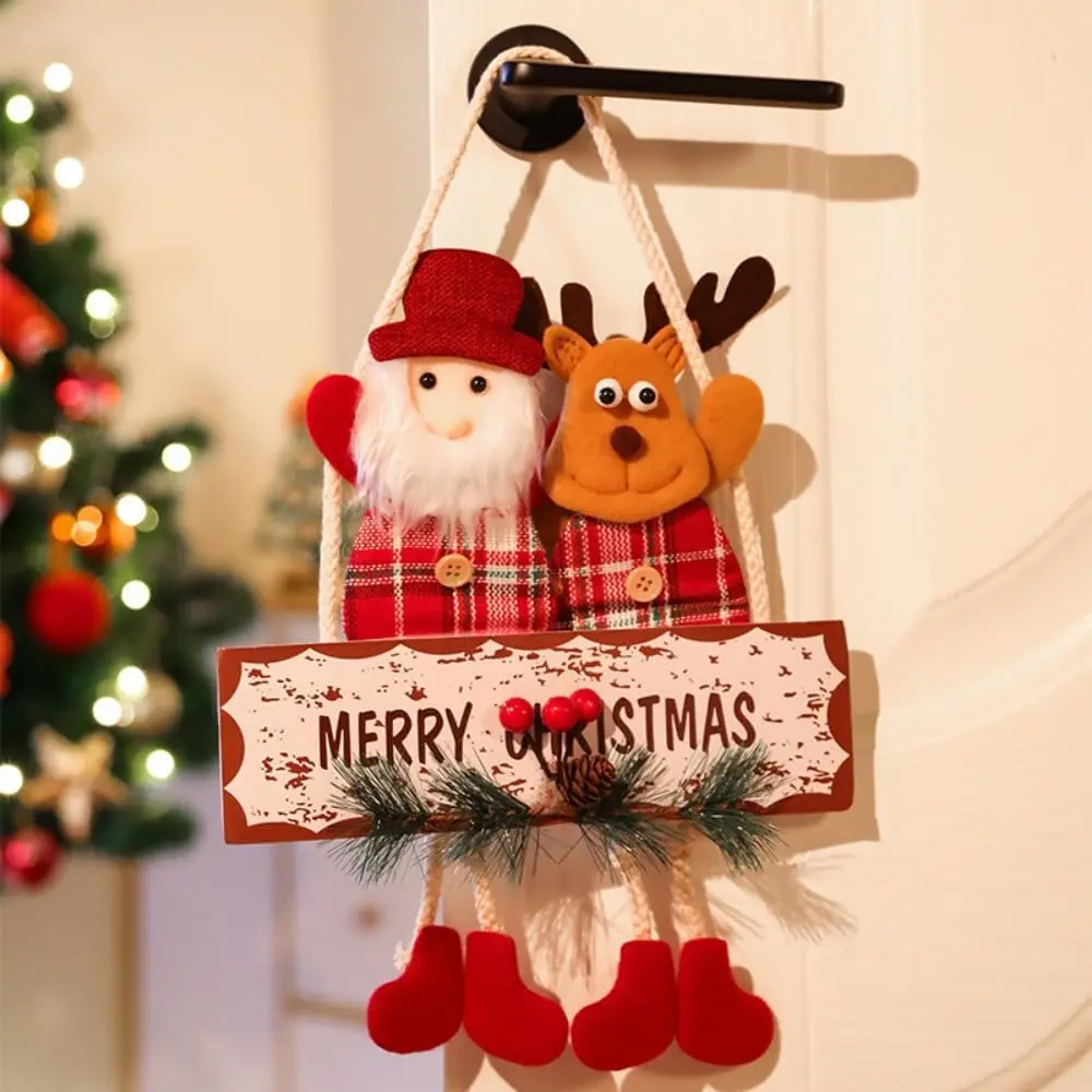 

Christmas Decorations,Christmas Door Hanging Ornaments, Snowman Santa Reindeer Set, Outdoor Indoor Christmas Home Decorations
