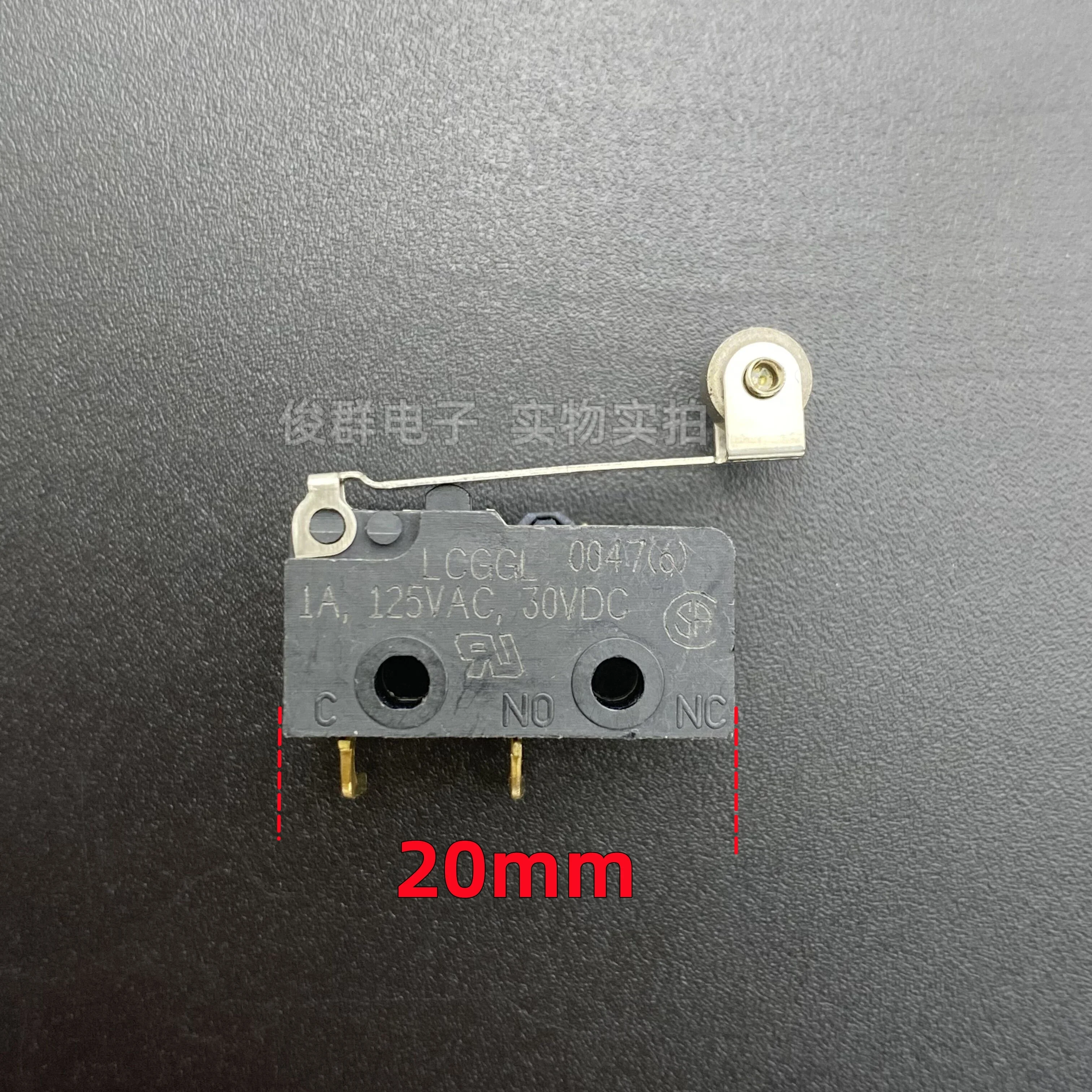 5PCS/micro switch 2 bent foot normally open pulley limit detection reset button car washer CK