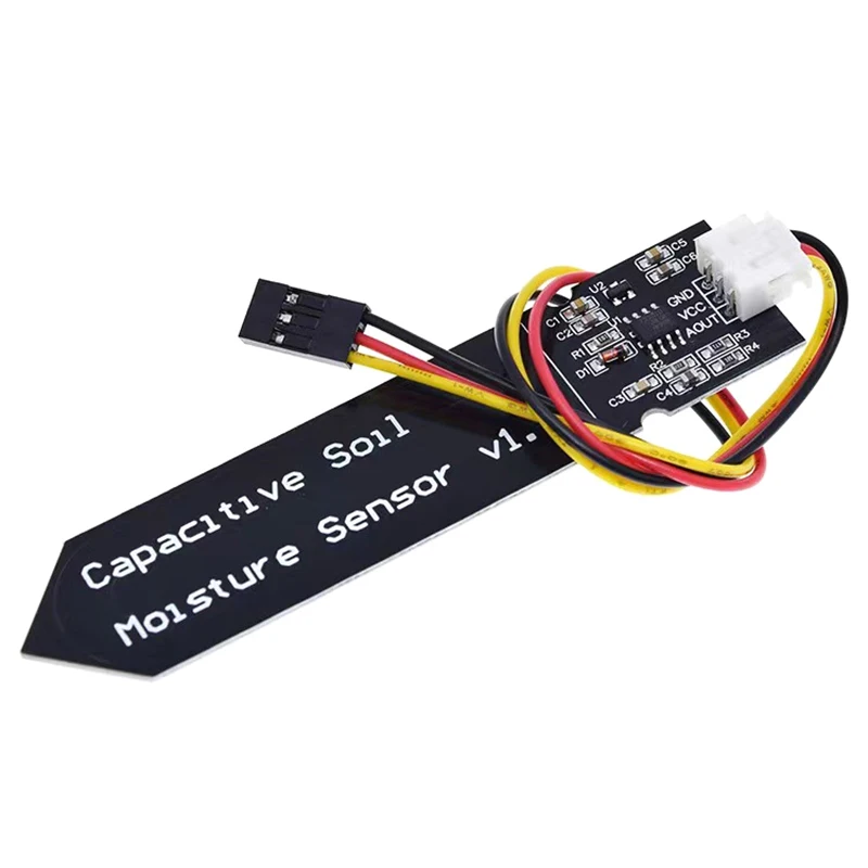 5Pcs Capacitive Soil Moisture Sensor Module Wide Voltage Soil Humidity Digital Display Relay Control Module For Watering