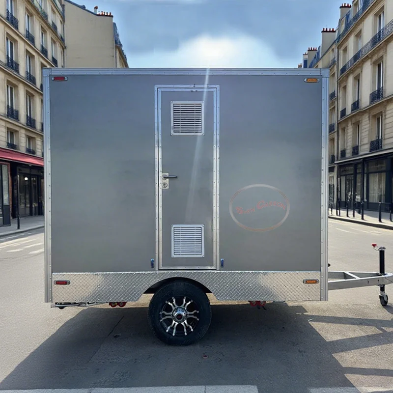 

VIP Toilet Trailer Portable Luxury Restroom Trailer Outdoor Caravan Shower Steel Modern Toilette Mobile Bathroom WC for Sale
