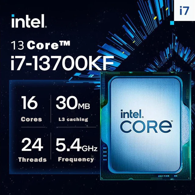 Intel Core i7-13700KF i7 13700KF 3.4 GHz 16-Core 24-Thread CPU Processor  10NM L3=30M 125W LGA 1700 Tray New but without Cooler - AliExpress