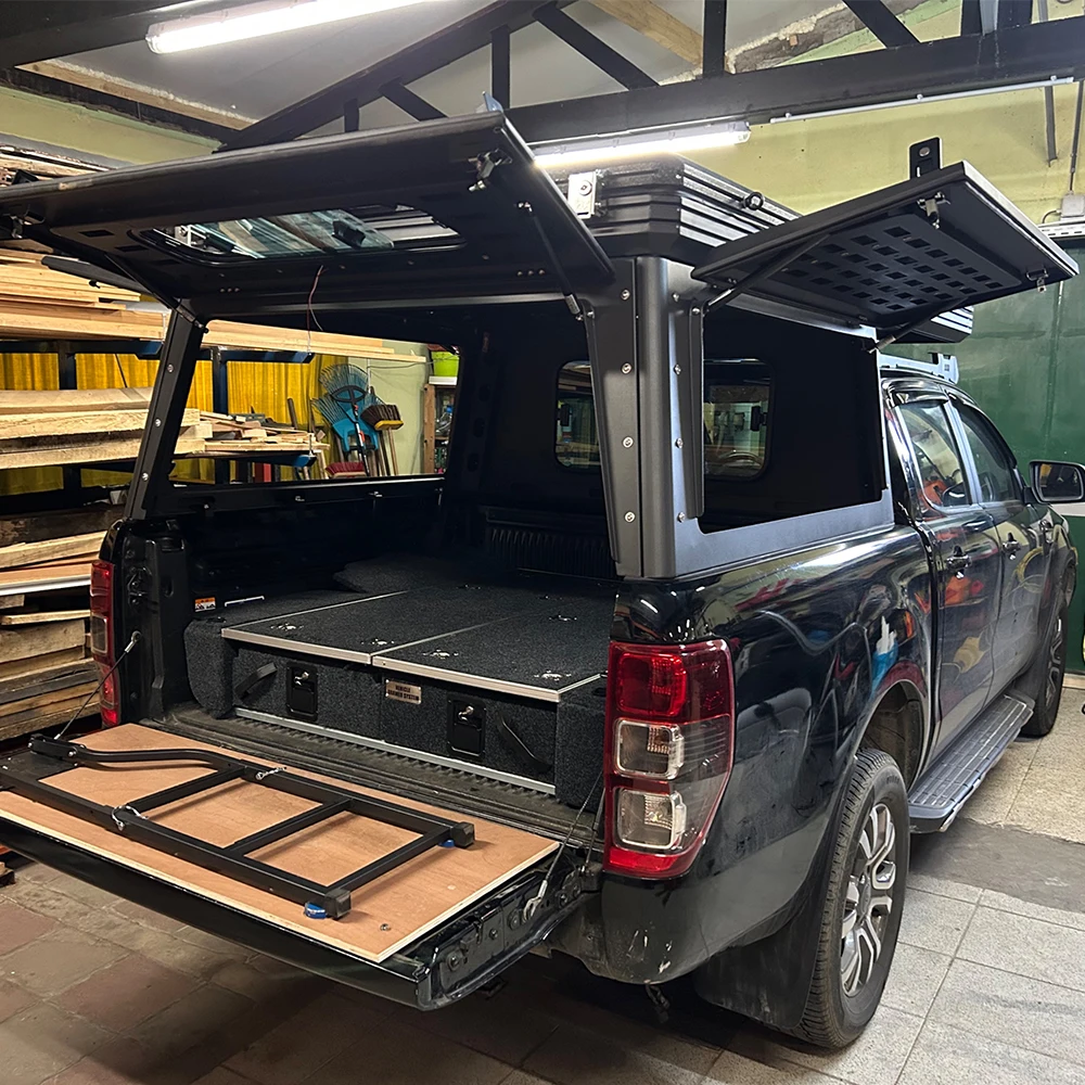 

Factory Direct New Style Expedition Overland Pickup 4x4 Truck Canopy Pop Up Camper