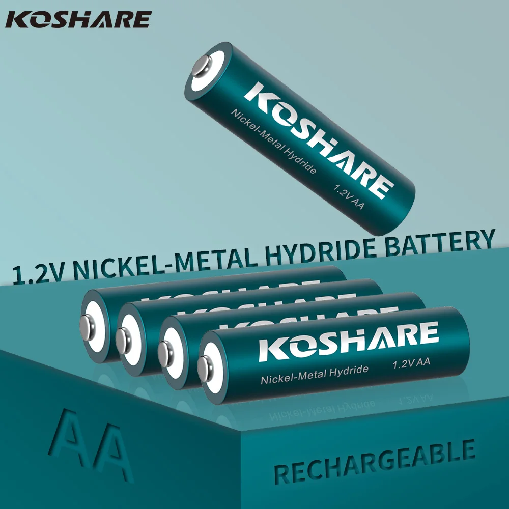 

KOSHARE AA 1.2V 600mAh nickel-metal-hydride rechargeable battery LED Lamp Toy MP3 Camera flash Razor CD Player Wireless Mouse Ne