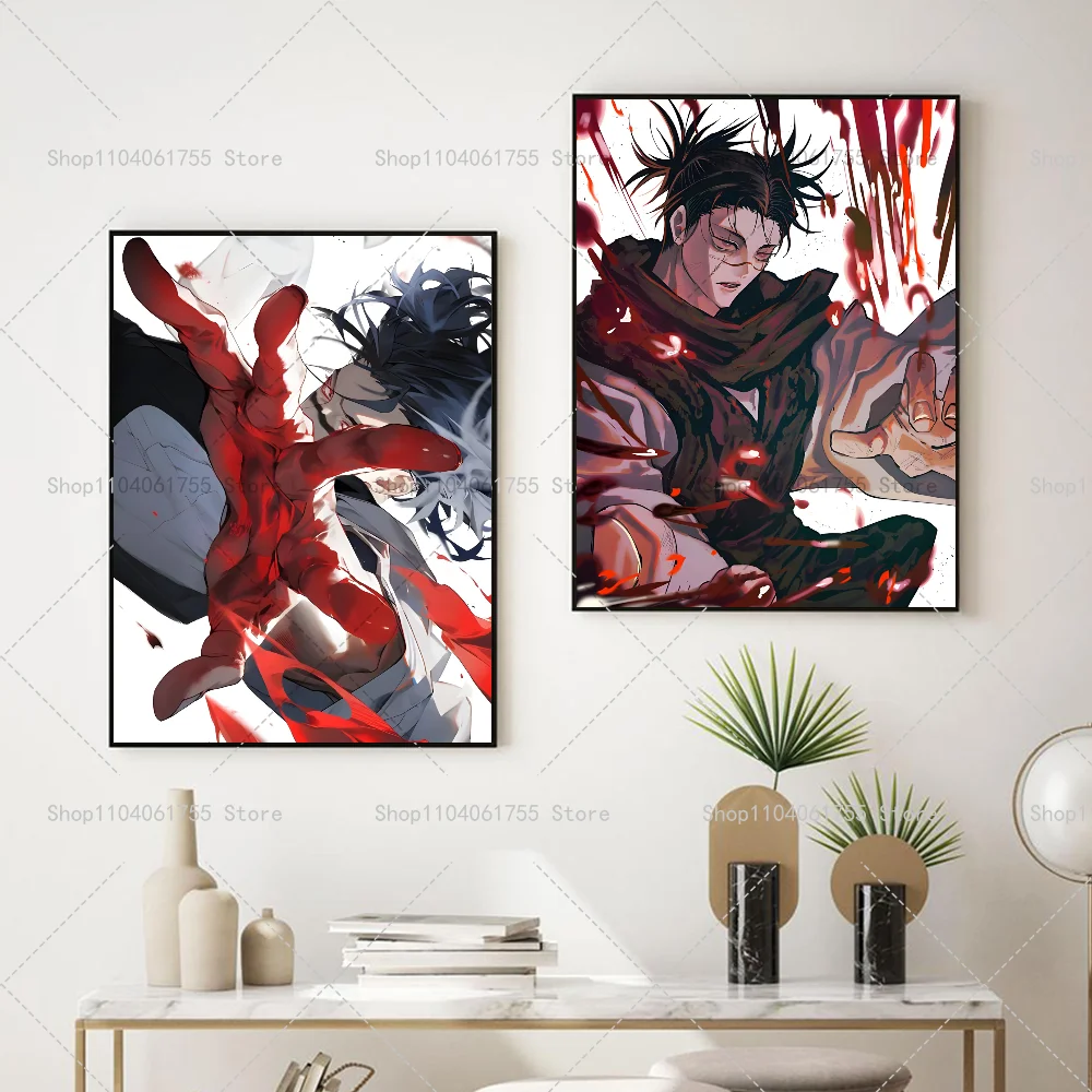 1PC Anime Jujutsu Kaisen Choso Poster Self-adhesive Art Waterproof Paper Sticker Coffee House Bar Room Wall Decor