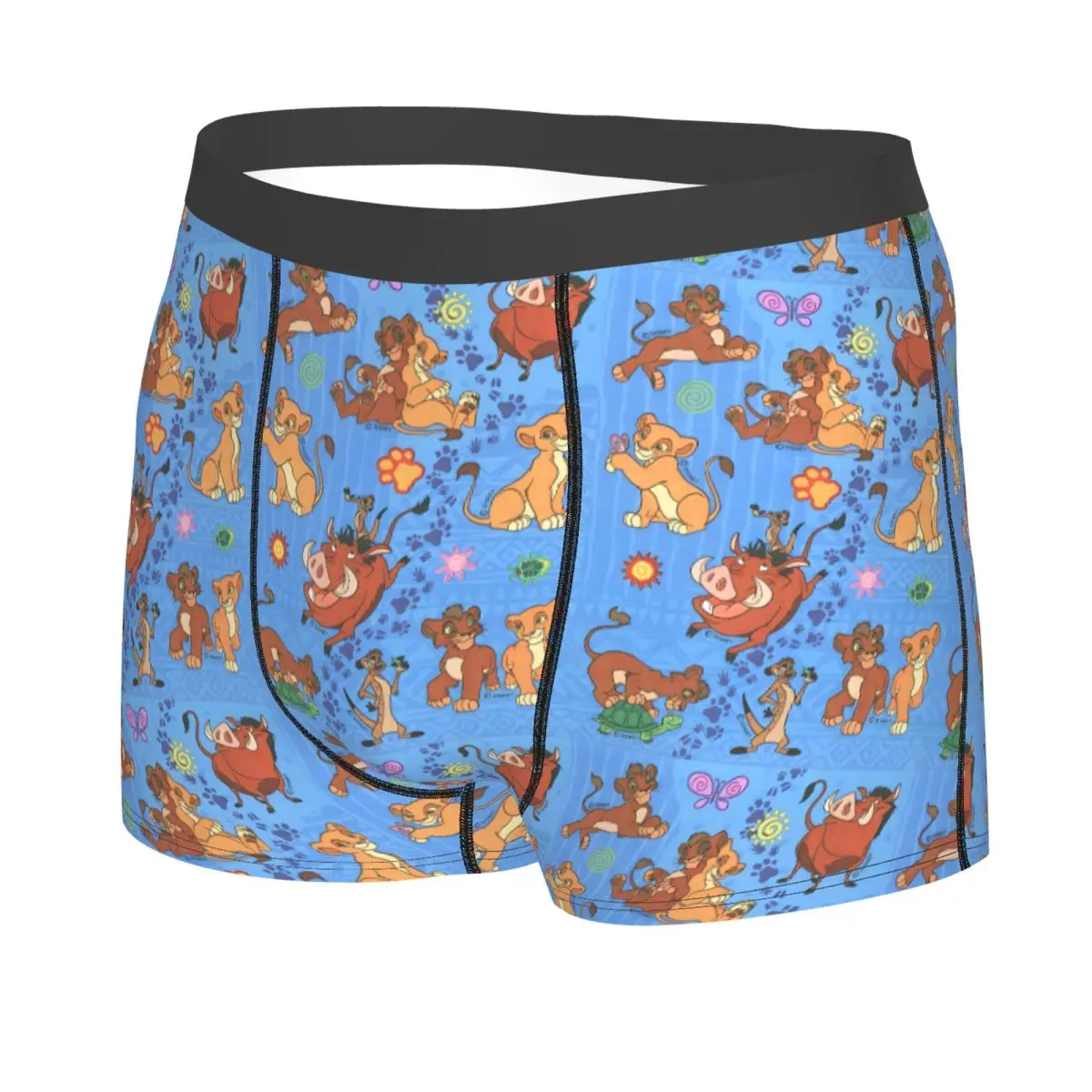 Calzoncillos tipo bóxer con diseño del Rey León personalizados para hombre, calzoncillos Retro Simba Cub, ropa interior, calzoncillos geniales