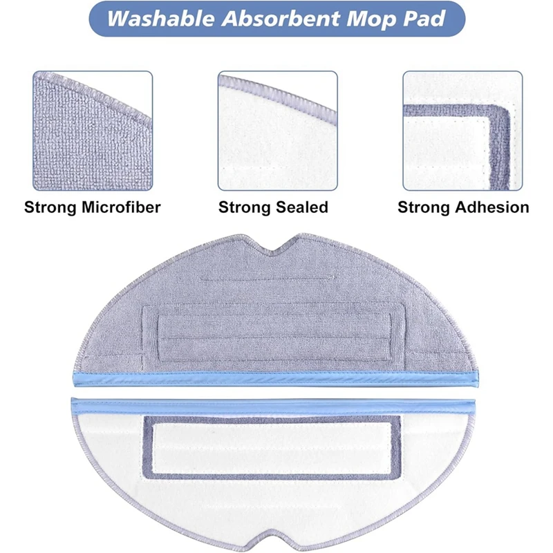 

S7 Replacement Accessories Kit Compatible For Roborock S7, S7+,S7 Maxv,S7 Maxv Plus, Include Main Brush Mop Cloth