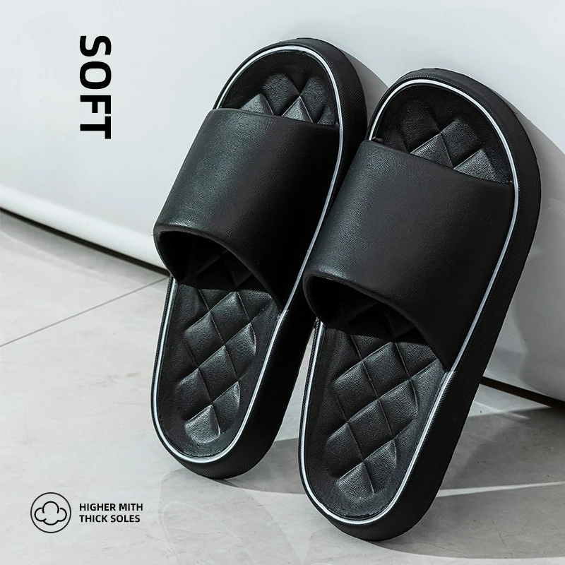 EVA Material Shoes for Men in Summer  Suitable for Home Use Bathroom Bathing  Anti Slip Odor Proof  Wear-resistant Slippers