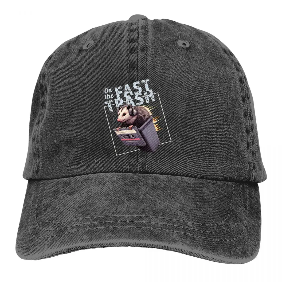 

On The Fast Trash Possum Baseball Cap Men Hats Women Visor Protection Snapback Opossum Caps